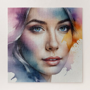 Puzzle Double exposition art femme