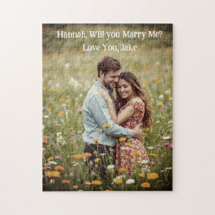 Puzzle Douce Demande en Mariage Personnalisée avec Photo