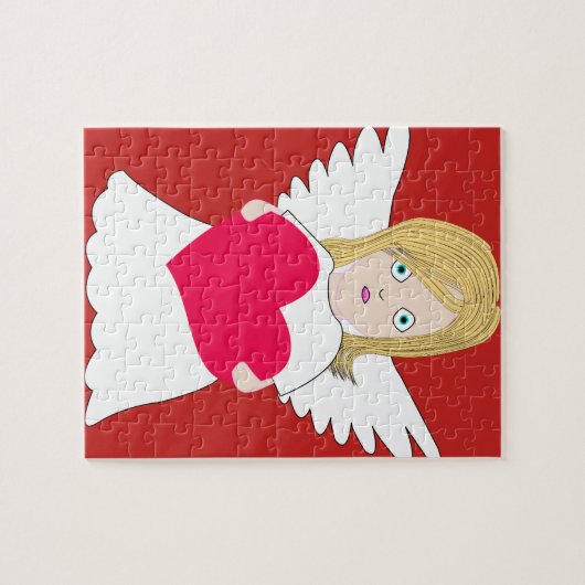 Puzzle douce fille ange (Horizontal)