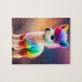 Puzzle Douce petite alpagas mignonne colorée bébé (Horizontal)