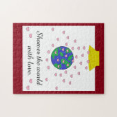 Puzzle Douche sur le monde avec amour : (Horizontal)