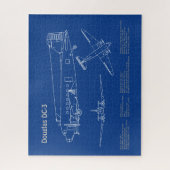 Puzzle Douglas DC-3 - Plan de plan directeur de l'avion A (Vertical)