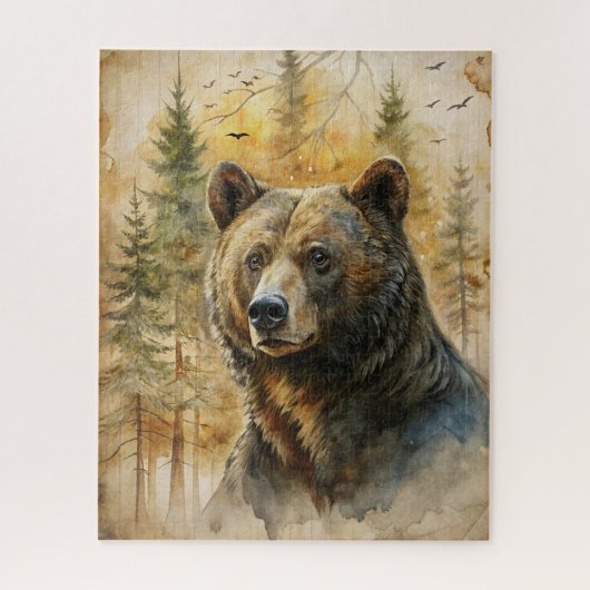 Puzzle d'ours des bois (Vertical)
