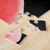 Puzzle doux coeur noir (Côté)