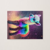 Puzzle Doux Couleur Cute Fluffy Little Llama (Horizontal)