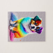 Puzzle Doux et coloré mignon chien (Horizontal)
