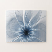 Puzzle Doux et tendreté bleu fleur imaginaire fractal cu (Horizontal)
