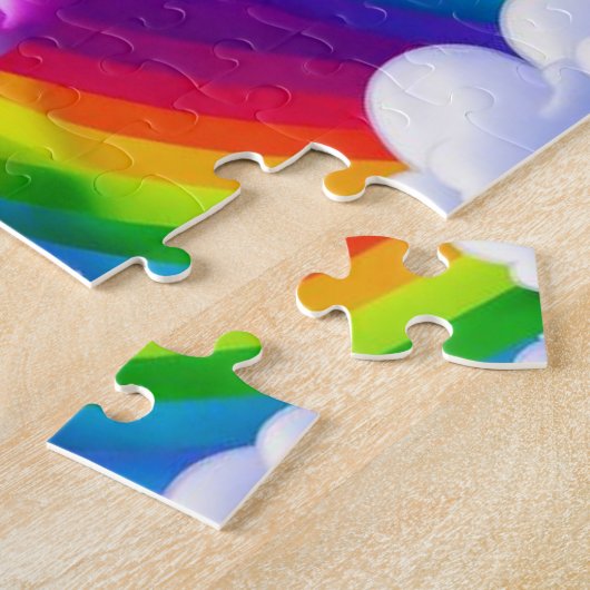 Puzzle Doux Pony Avec Arc En Ciel, Bébé Pony (Côté)
