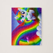Puzzle Doux Pony Avec Arc En Ciel, Bébé Pony (Vertical)