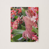 Puzzle Dove in Flowers (Vertical)