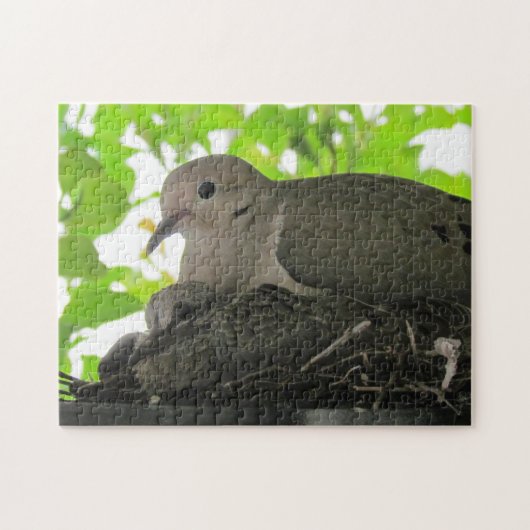 Puzzle - Doven in nesten Legpuzzel (Horizontaal)