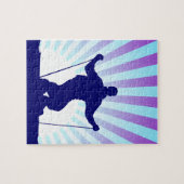 Puzzle downhill skier (Horizontal)