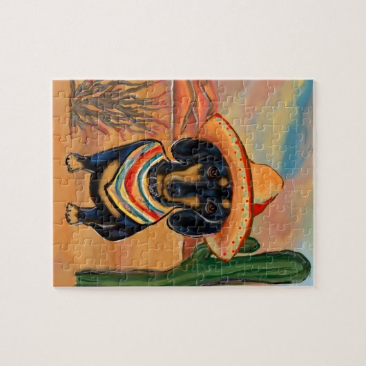 Puzzle Doxie (Horizontal)