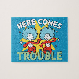 Puzzle Dr. Seuss Chose Un Chose Deux Les Ennuis Arriven