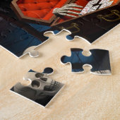 Puzzle Dracula et Frankenstein Halloween Monstre Poker (Côté)
