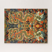 Puzzle Dragon asiatique chinois Art coloré (Horizontal)