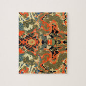 Puzzle Dragon asiatique chinois Art coloré (Vertical)