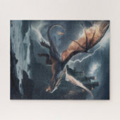 Puzzle Dragon au-dessus du château. (Horizontal)