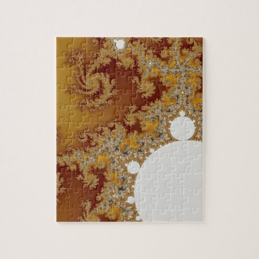 Puzzle Dragon blanc - Art fractal (Vertical)