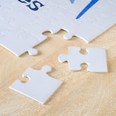 Puzzle Dragon bleu à trois têtes  (Côté)