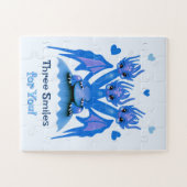 Puzzle Dragon bleu à trois têtes  (Horizontal)