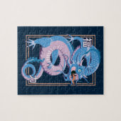 Puzzle Dragon bleu chinois (Horizontal)