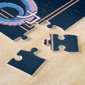 Puzzle Dragon bleu chinois (Côté)