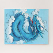 Puzzle Dragon chinois dans les nuages (Horizontal)