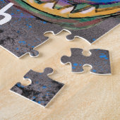 Puzzle Dragon coloré et nom personnalisé (Côté)