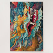 Puzzle Dragon coloré moderne (Vertical)