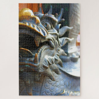 Puzzle Dragon de bronze - Shanghai, Chine - 20x30 - 1014