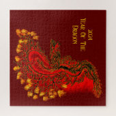 Puzzle Dragon de Chine, 2024 Année du Dragon (Horizontal)