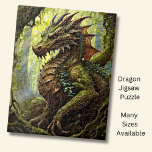 Puzzle Dragon de Forêt Verte d'Or<br><div class="desc">Dragon de Forêt Verte d'Or. - - Voir ma boutique pour beaucoup d'autres cadeaux Dragon.</div>