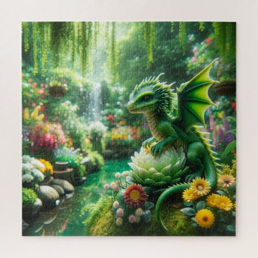 Puzzle Dragon de jardin enchanté (Vertical)