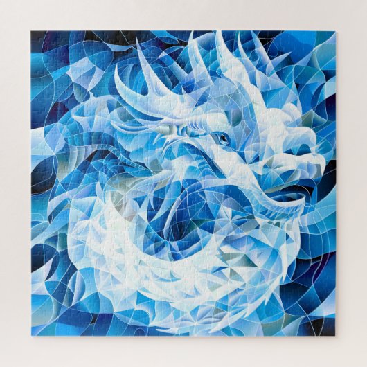 Puzzle Dragon de Mosaïque Ciel Bleu (Vertical)