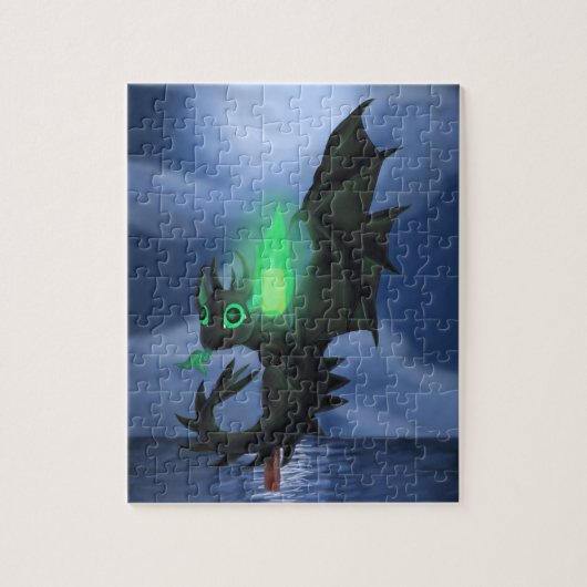 Puzzle Dragon de nuit (Vertical)