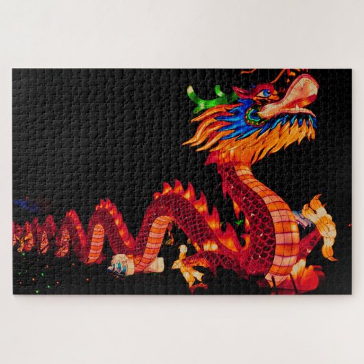 Puzzle Dragon de parade chinois lumineux (Horizontal)