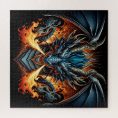 Puzzle Dragon de respiration incendie (Horizontal)