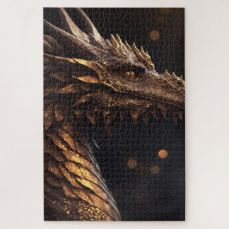 Puzzle Dragon doré