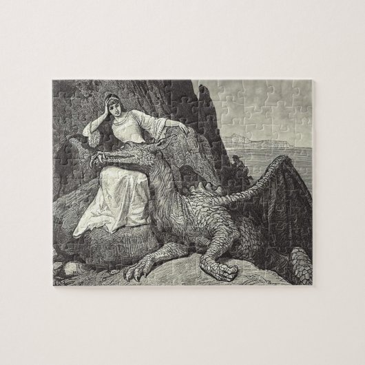 Puzzle Dragon et jeune fille d'animal familier (Horizontal)