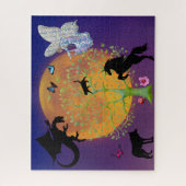 Puzzle Dragon Fairy Unicorn Imaginaire Arbre et Pleine lu (Vertical)