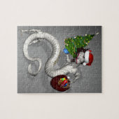 Puzzle Dragon gris 8x10 (Horizontal)