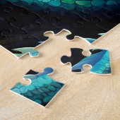 Puzzle Dragon iridescent médiéval (Côté)