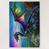 Puzzle Dragon Iridescente Garde Sa Terre (Vertical)
