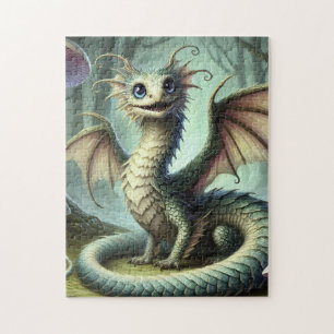Puzzle Dragon Jabberwocky Mignon Créature Fantastique Art