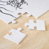 Puzzle Dragon japonais traditionnel avec le kanji (Côté)