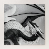 Puzzle Dragon noir et blanc (Horizontal)