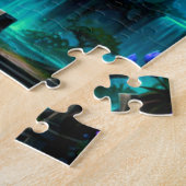 Puzzle Dragon protégeant le château (Côté)