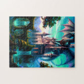 Puzzle Dragon protégeant le château (Horizontal)