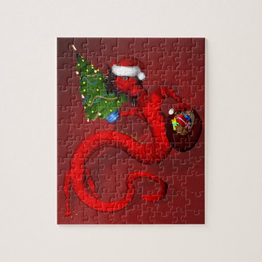 Puzzle Dragon rouge 8x10 (Vertical)